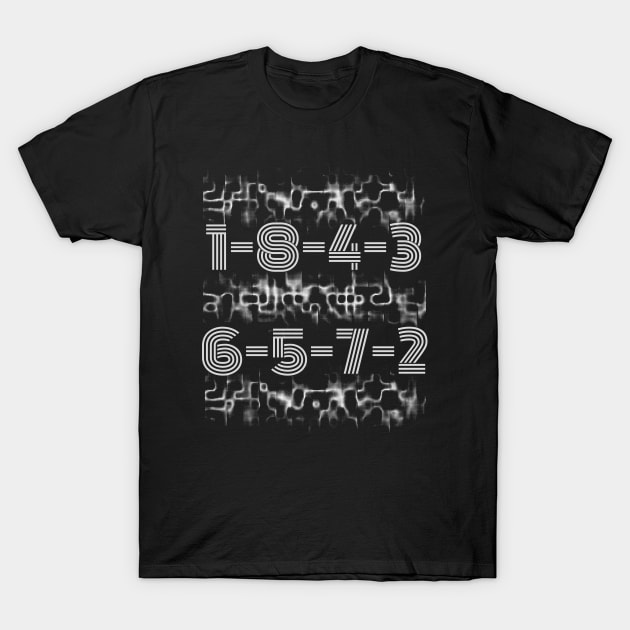 1-8-4-3 vintage T-Shirt by Myartstor 